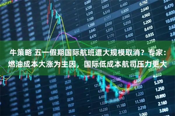 牛策略 五一假期国际航班遭大规模取消？专家：燃油成本大涨为主因，国际低成本航司压力更大
