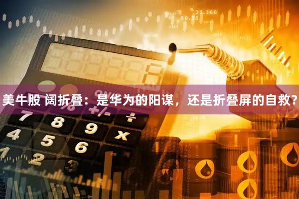 美牛股 阔折叠：是华为的阳谋，还是折叠屏的自救？