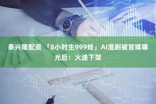 泰兴隆配资 「8小时生999娃」AI漫剧被官媒曝光后：火速下架