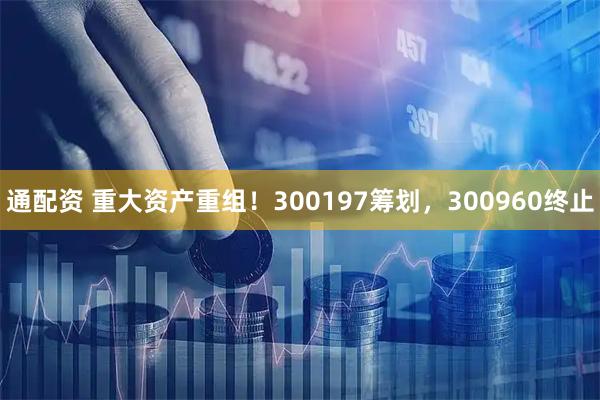 通配资 重大资产重组！300197筹划，300960终止