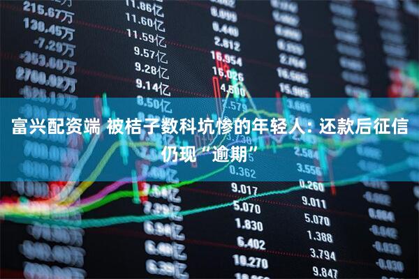 富兴配资端 被桔子数科坑惨的年轻人: 还款后征信仍现“逾期”